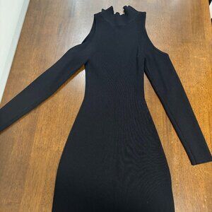 ASTR- Black Long Sleeve Mini Dress- Size XS